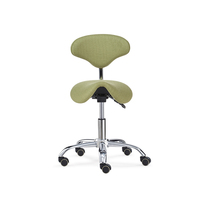 Chaise de barbier moderne en cuir métallique avec dossier confortable Mobilier de salon inclinable/pivotant à 360 degrés pour Beauty Master