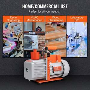 Bomba de vacío de paletas rotativas de 2 Etapas De 1/2 HP, 7 CFM - Product Image 5