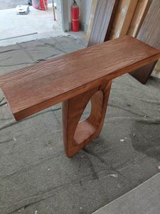 New Chinese-Style Pine Wood Eco-Friendly Console <b>Table</b> <b>Wall</b>-<b>Mounted</b> Long Entrance Corridor Home Decor Living Room Storage Hotel - Product Image 2