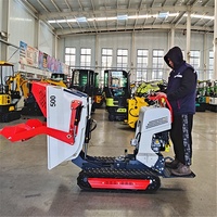 Chinesischer Hersteller Mini-Raupendumper 500kg 1000kg Vorderteil Elektrischer Raupen-Minidumper