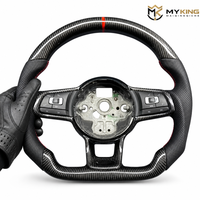 Volant en fibre de carbone pour Volkswagen MK7 Golf GTI GTS R-Line Polo Scirocco GTD GTE MK6 CC Passat Jetta Golf7.5 Golf6 R
