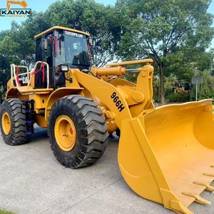 Chargeuse sur pneus Caterpillar 966H d'occasion, 6 tonnes, engin de construction avec moteur et pompe CAT, à vendre - Product Image 1