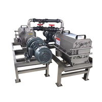 Séchoir à fumier d'animaux Séparateur solide-liquide avec déshydrateur de poulet Moteur 220V PLC et moteur Garantie 1 an