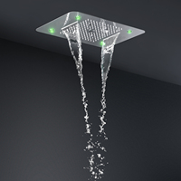 Pomme de douche LED pour salle de bain, haute qualité, plafond, panneau de douche, chute d'eau, robinets colonne de haute qualité