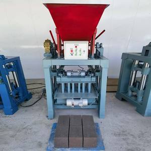 4-35B Semi-automatic Earth Interlocking Brick <b>Making</b> <b>Machine</b> Concrete Block <b>Making</b> <b>Machine</b> with Hopper - Product Image 2