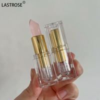 Rouge à lèvres hydratant végétalien en gros, marque privée, tendance, fleur, rose nude, mat, imperméable, rouge à lèvres en gelée cristalline