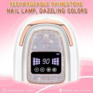 Lámpara de Uñas LED UV Inalámbrica Recargable con Pantalla LCD, 3 Ajustes de Tiempo, Luz Portátil para Curado de Esmalte en Gel para Uso en Casa o Salón - Product Image 2