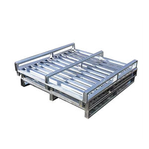 Paleta elevadora de acero galvanizado de rejilla al por mayor, tarjeta de hierro con horquilla de cuatro lados para logística, palé de acero galvanizado - Product Image 2