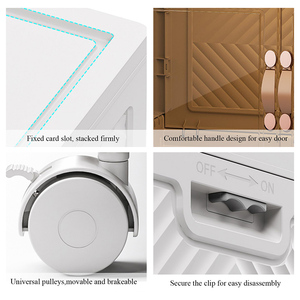 กล่องเก็บของทรงสี่เหลี่ยมขนาดใหญ่แบบพับได้สำหรับใช้ในครัวเรือนภาชนะพลาสติกใสหนาแบบฉีด - Product Image 2