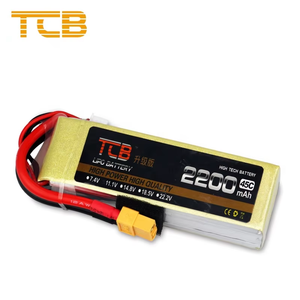 RC 비행기 자동차 보트 리튬 이온 팩용 TCB 11.1V 3S 2200mAh 45C 리포 배터리 - Product Image 1