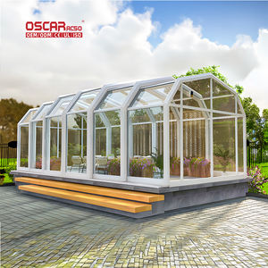 Casa de decoración moderna, diseño de terraza de seguridad cerrada, copia de estacionamiento, aleación de aluminio, venta directa de fábrica, sala de sol minimalista - Product Image 2