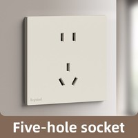 Prise murale encastrée Smart Life 16A à 3 prises, panneau en PC, design ultra-plat, indice IP20, réseau 5/6 pour l'air