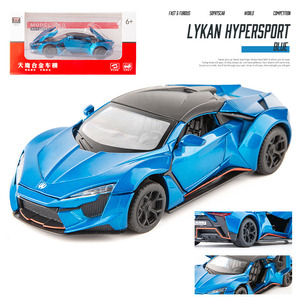 Modello di veicolo giocattolo Lycan Supercar 1:32 Model car sound and light pullback diecast Toy <span class=keywords><strong>Auto</strong></span> 4s shop gifts redand - Product Image 2