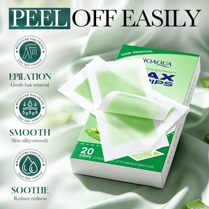 Bandes de <span class=keywords><strong>cire</strong></span> dépilatoire à l'aloe vera X, 20 pièces, faciles à retirer, <span class=keywords><strong>cire</strong></span> douce pour l'épilation du corps, des jambes, des bras, des aisselles, pour une peau soyeuse et lisse - Product Image 2
