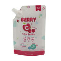 Blanc uni personnalisé 500ml 1000ml-1L Doypack shampooing savon recharge emballage lotion pour le corps crème liquide détergent à lessive pochette à bec