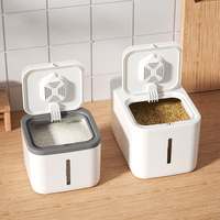 Boîte de rangement rectangulaire en plastique moulé par injection, grande capacité, hermétique, pliable, anti-humidité, pour vêtements et cuisine