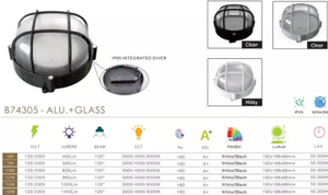 Lampe étanche IP65 moulée sous pression, type mural et plafond, pour projets, vente en gros à prix abordable - Product Image 6
