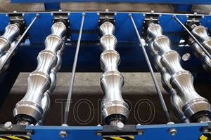 เครื่องขึ้นรูปลอนหลังคาแบบม้วน ใช้งานง่าย บำรุงรักษาง่าย เครื่องขึ้นรูปลอนกระเบื้องเคลือบ - Product Image 4