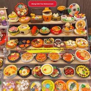 ติ๊กต๊อกตู้เย็นเรซินอาหารจีนเป็นมิตรกับสิ่งแวดล้อมปรับแต่งได้รูปทรงวัฒนธรรมสร้างสรรค์เครื่องประดับหม้อไฟ - Product Image 2