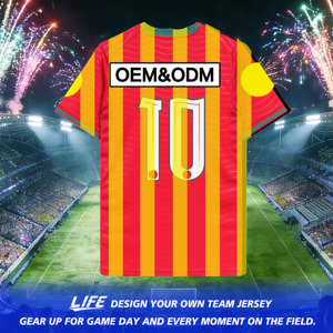 Nuevo Conjunto de Fútbol Transpirable de Verano de Manga Corta Estilo Portugués con Temática de Estadio para Adultos, Personalizable con Nombre de Equipo y Patrocinador, 26 Años de Experiencia - Product Image 2