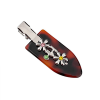 Summer Unique Seamless Metal Small Flower & Cute Duck Bill Bangs Hair Clip Cute Hair Accessory