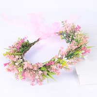 Serre-tête de mariée fait main en petites fleurs artificielles de gypsophile, accessoire de cheveux pour mariage et fête, lot en gros