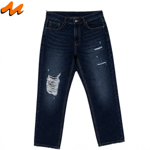 Jeans de Mezclilla para Hombre Martes, Corte Recto, Lavado a la Piedra, Desgastados, Cintura Media, Estilo Vintage, Transpirables para Invierno, 100% Algodón, 11.80 OZ, con Botones - Product Image 1