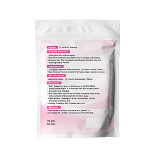 Suplementos Herbais Naturais YanniGlow OEM ODM, Chá Antioxidante para Clareamento e Branqueamento da Pele para Adultos - Product Image 5