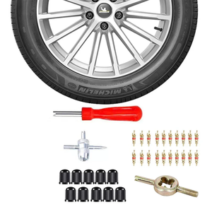 Kit d'outils de réparation pour l'installation de valves de pneus magnétiques pour voitures et vélos, ensemble de 34 pièces, combinaison multifonctionnelle pour moto - Product Image 2