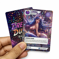 Cartes à Jouer Personnalisées Professionnelles en PVC Holographique UV, Design sur Mesure, Pack Booster Premium, Cartes à Collectionner