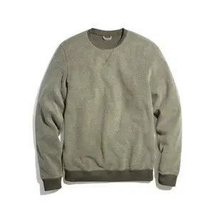 Custom high quality crewneck tie dye men trendy sweatshirts with custom brand logo essentials men's crewneck fleece sweatshirt