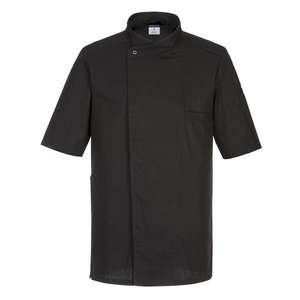 PORTWEST - C735BKRXXL Surrey P/E chefs chaqueta negra-EAN 5036108354764 CHEFS AND FOOD INDUSTRY WORKWEAR - Product Image 1