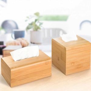 Rectangular Bamboo <b>Paper</b> Boxes for Office <b>Kitchen</b> Bath Living - Product Image 5