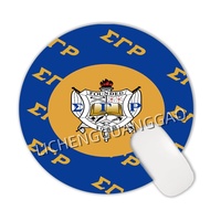 Tapis de souris rond personnalisable NSPDK Sorority, base en caoutchouc antidérapante, tapis de bureau, surface lisse, tapis de souris pour ordinateur, accessoire pour la maison
