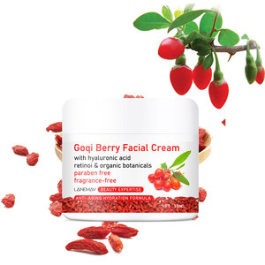 Crème de Jour Hydratante et Anti-Acné aux Baies de Goji, Acide Hyaluronique et Herbes, 50g, Effet Lifting, Blanchissant et Raffermissant, Vente en Gros - Product Image 3