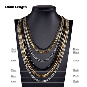 Мужская цепочка из нержавеющей стали, 4-8 мм - Product Image 5