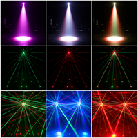 Luces de Escenario de 150W, Cabeza Móvil con Haz de Luz, Luz LED de Cabeza Móvil, 24 Canales DMX512, Activación por Sonido, Función Maestro-Esclavo