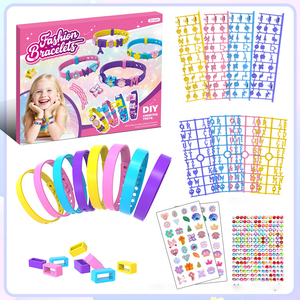 Wholesale Custom <b>DIY</b> Silicone Bracelet Cartoon Cute Stickers Girls Bracelet Making <b>Kit</b> for Teen Girls 7-12 Years - Product Image 1