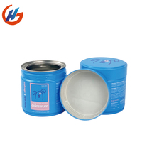 Boîte en étain ronde vide pour poudre de champignon, emballage hermétique personnalisé de 30 g, 40 grammes, 60 ml, boîte en métal pour matcha avec joint