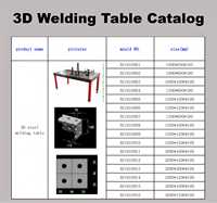Nouvelle table de soudage 3D robuste D16, fixation modulaire avec surface nitrurée et acier Q355 pour une fabrication de précision