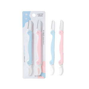 LMLTOP Tondeuse à sourcils pliable double extrémité 2 en 1 avec peigne SY1054 Bleu poudré - Product Image 3