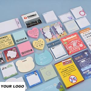 Blocs-notes autocollants professionnels personnalisés en gros, blocs-notes adhésifs OEM avec logo personnalisé, blocs-notes Morandi colorés à onglets - Product Image 3