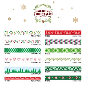 Nastro Adesivo Decorativo Fai-da-Te per Cancelleria e Decorazioni Natalizie, Multicolore, 10M con Logo Personalizzato - Product Image 2