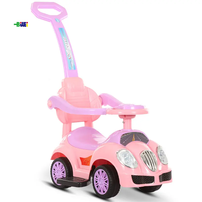 2024 Offre Spéciale plastique bébé voiture coulissante bébé 4 roues jouets de plein air voiture enfants monter sur balançoire voiture à vendre avec musique