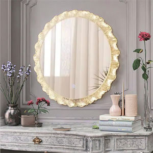 Spa odası güzellik salonu soyunma odası için kısılabilir LED ışıkları ile akrilik sofistike dokunmatik ekran boy aynası - Product Image 5