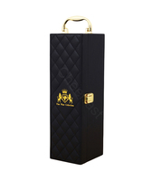 Boîte de rangement en cuir pour bouteille de vin, petite bouteille de vin rouge, étui cadeau, emballage