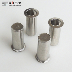 Cấu hình Thấp Lớn splined <span class=keywords><strong>rivet</strong></span> <span class=keywords><strong>Nut</strong></span> M4 M8 M12 đinh tán hạt sản xuất 304 316 không gỉ đinh tán hạt csk tấm kim loại M6 đinh tán hạt - Product Image 3