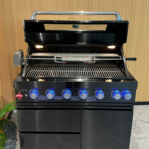 Produits d'extérieur 6 + 1 brûleurs Barbecue au propane ou au gaz naturel en acier inoxydable Cuisson au barbecue - Product Image 2