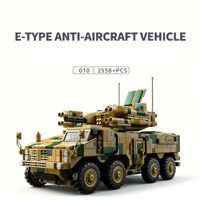 Véhicule de défense aérienne chinois 625E avec canon et missile intégrés, jouet de construction, modèle de blocs de construction DIY en plastique ABS, éducatif