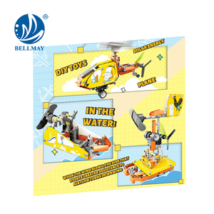 Bemay Toy 254 PCS Kit de experimentos científicos Helicóptero, molino de viento solar, <span class=keywords><strong>barco</strong></span>, <span class=keywords><strong>juguete</strong></span> solar de bloques de construcción 3IN1 - Product Image 6